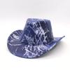 Party Prom Hat Halloween Party Snakeskin Symphony Cowboy Hat, Composite Pearlescent Cowboy Hat, Western Fantasy Bride Price