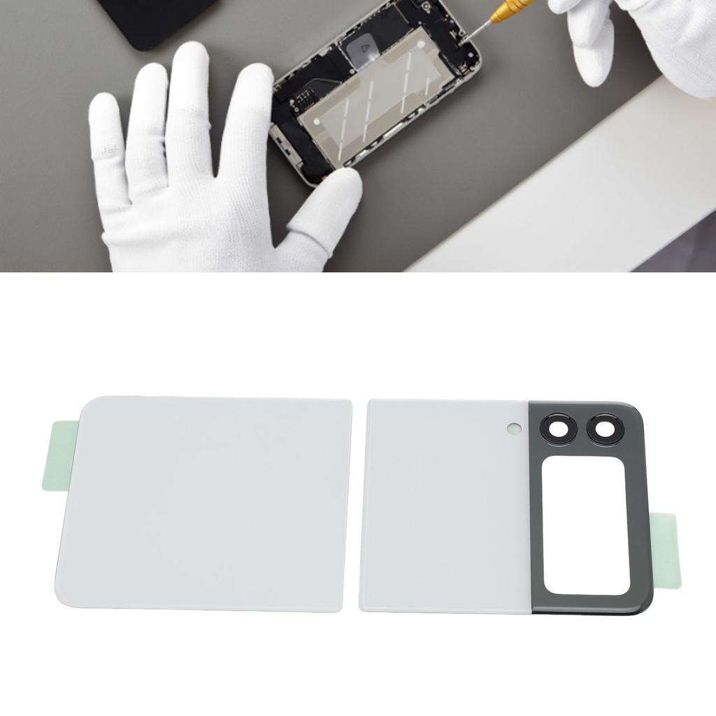 Phone Back Cover Replacement with Pre Installed Tape Camera Lens Tools Back Glass Housing Door for       3     3 5G F711