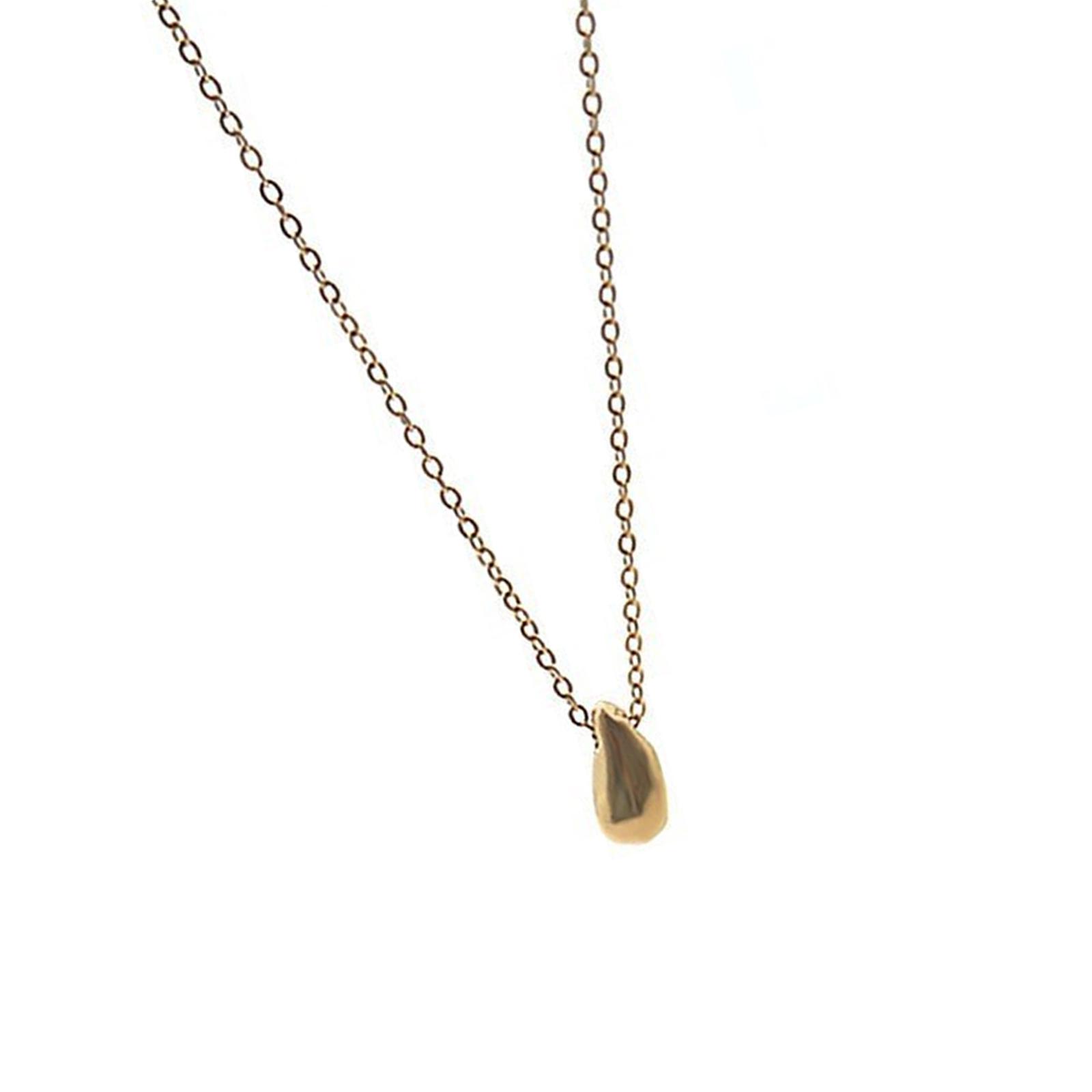 

Элегантное ожерелье-подвеска в форме капли для женщин, ювелирное изделие с золотым или серебряным покрытием, цепочка для ключицы, аксессуар, идеально подходящий для подарков золотой