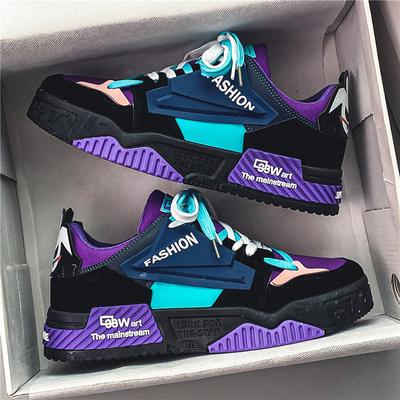 New Men's Sneakers Fashion Skateboard Shoes Outdoor Casual Running Shoes for Men Lace-up Platform Chunky Shoes Zapatillas Hombre