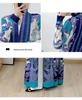 2024 Elegant Middle Eastern Muslim Cardigan Dress with Belt: Trendy Long Robe