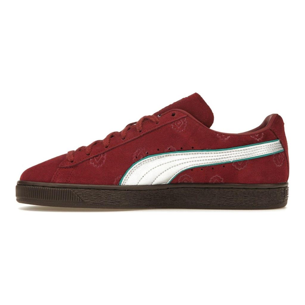 Puma One Piece x Suede Red Hair Pirates Unisex Sneaker Team-Königsrot Silber 396521-01