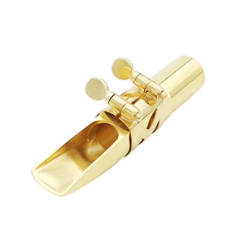 Alto Saxophone Mouthpiece Kits Includes Saxophone Mouthpiece, Brass Cap, and Metal Ligature Clip Sax Saxophone Parts