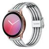 For Garmin Vivoactive 4 Watch Band 7-Beads Electroplated Stainless Steel Strap