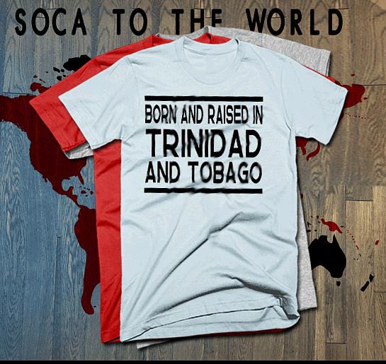 

Trinidad t-shirt Trinidad and Tobago flag TNT Carnival Soca TNT born WHITE tee M