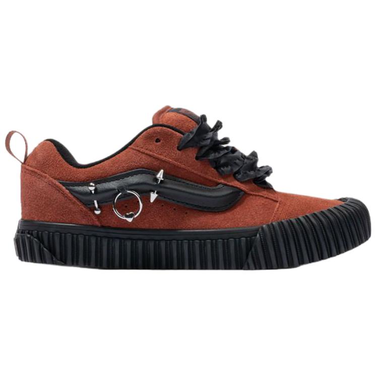 Vans Knu Skool Low Top Skateboard Shoes Unisex Brown Black VN000D6ZFSB