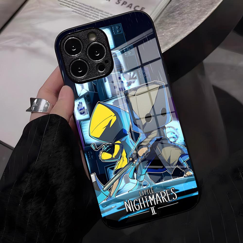 

Little Nightmares Game Phone Case For IPhone 17 Pro Max 16 15 14 Pro Max 13 11 X Xs Xr 8 7Plus Glass Cover iPhone 16 Pro Max