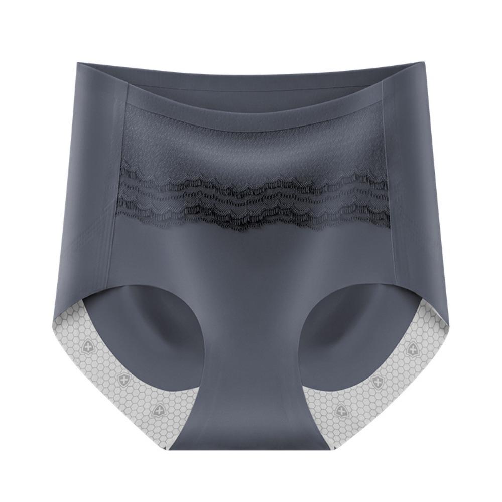 

Трусы с высокой талией для контроля живота, моделирующее белье, корректирующее фигуру, модные трусы с эффектом лифтинга ягодиц, на каждый день L синий