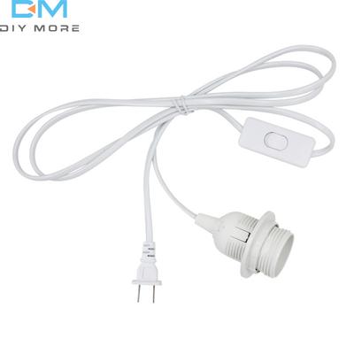 E27 Lamp Base Holder Power Cord Cable 1.8m EU Hanging Pendant LED Light Fixture Lamp Bulbs Socket Cord Adapters With Switch 220V