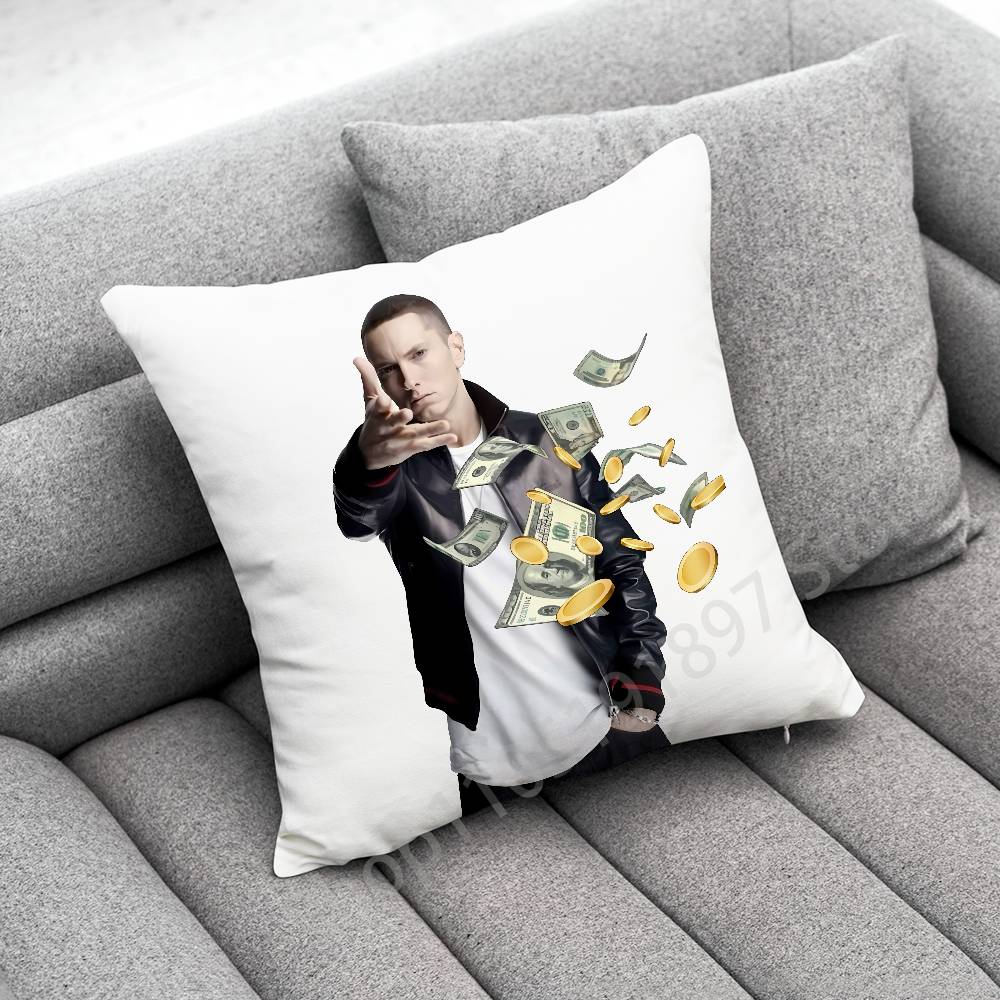 E-Eminem The Marshall Mathers LP STANS Throw Pillow Case For 30cm 40cm 45*45cm 50cm 55cm Square Sofa Pillowcase Shell