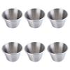 6PCS Outdoor Stainless Steel Wine Glass Unbreakable 70ml Portable Wine Cup for Camping