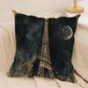 Retro Literature Art Cushion Cover Silky Short Plush Invisible Zipper Dustproof Sofa Pillow Case For Home Decor