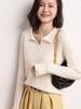 Elegant Women's Cashmere Polo Neck Sweater - Autumn/Winter Slimming Loose-Fit Knitwear Pullover