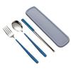 Silver/Gold Color Forks and Spoon Chopsticks Set Stainless Steel Travel Flatware  Picnic