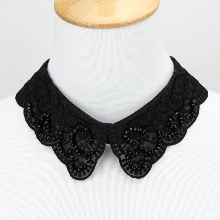 Perfekte Übereinstimmung Perlen Damen Falscher Kragen Hemd Spitze Abnehmbarer Kragen Für Damen Fake Kragen Abnehmbar Kleidung Accessoires Nep Kragen Halsband