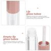 14Pcs Empty Lip Gloss Containers Clear Plastic Tubes for Lip Balm Refillable Smooth Dispensing Portable Compact Design with