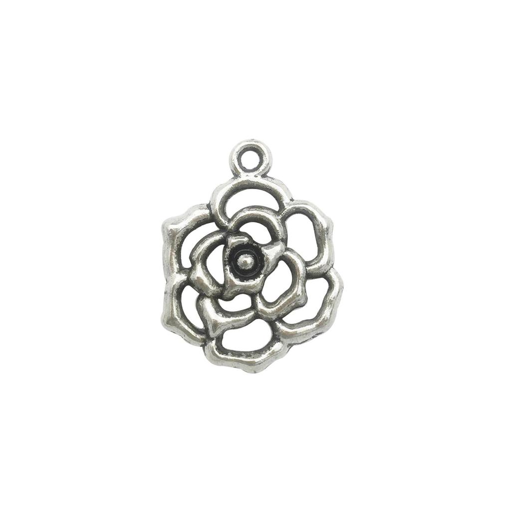 Alloy Flower DIY Jewelry Accessories for Necklace, Bracelet, Key Pendant