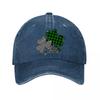Plaid Shamrock Baseball Cap Washed Baseball Cap