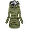 Maglione con Cappuccio Moda Donna Autunno e Inverno Manica Lunga Felpa con Cappuccio Tinta Unita Slim Fit Pullover Felpa Taglia Plus