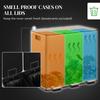 45L Triple Compartment Stainless Steel Bin With Deodoriser Holders Gold Tone