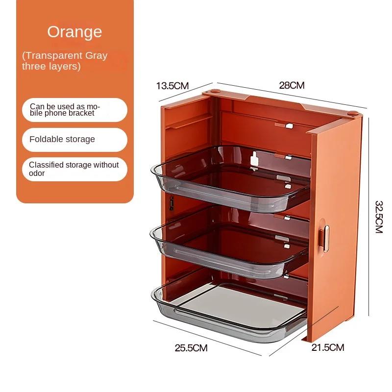 Flerlagers Diskställ Kökmonterat Hot Pot Grönsaksredskap Matlagningsfat Bricka Hushållsvägg Disk Kök Organiserare