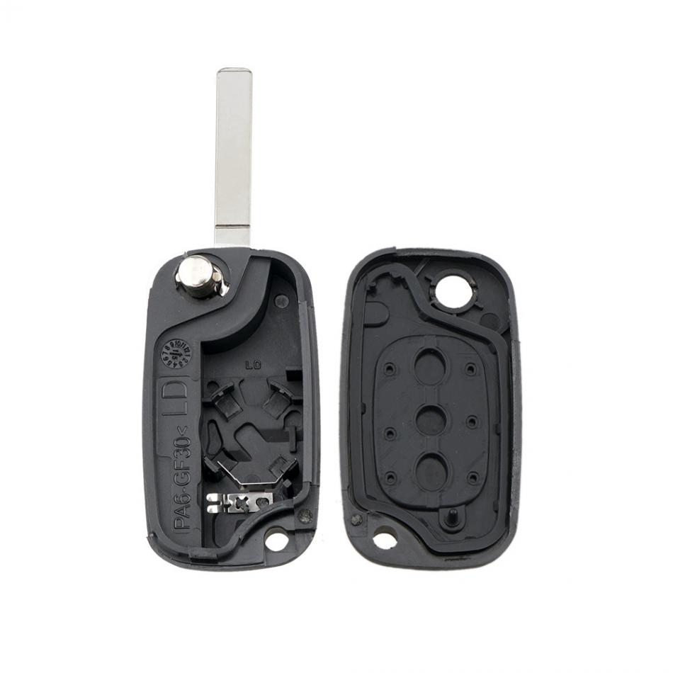 3 Buttons Car Auto Key Fob Case Shell Replacement Flip Folding Remote Cover Fit for Renault Fluence Clio Megane Kangoo Modus