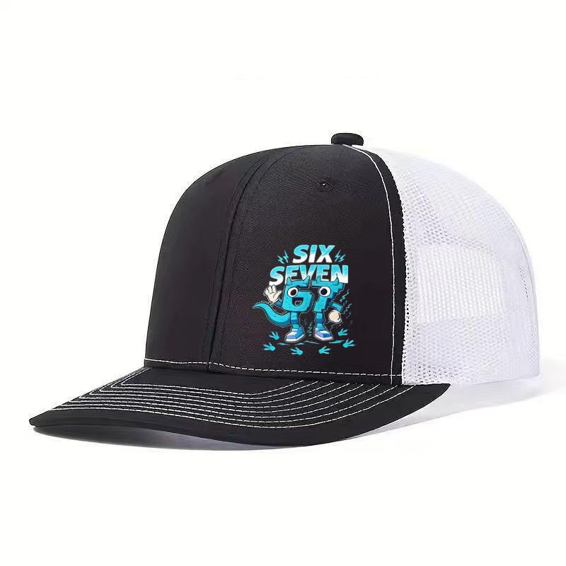 1 Stück Vergleich 67 Pixel Cartoon Explosion Feld Netzmütze! Atmungsaktives und schweißresistentes Streetwear-Essential für Trendsetter
