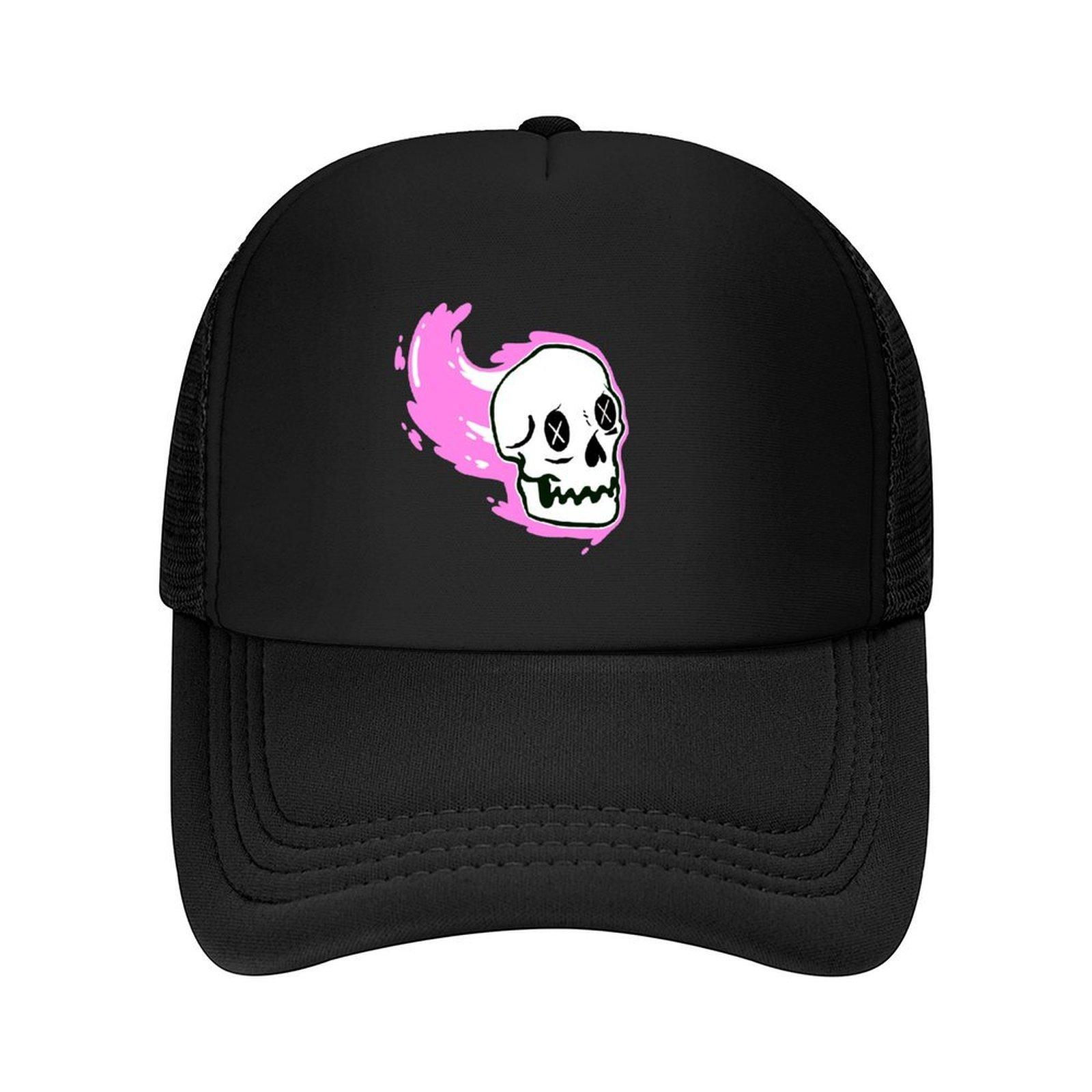 

Розовая Flow Skull Кепка Бейсболка кепки для мужчин Бейсболка Регби Пляжная прогулка Солнцезащитные кепки Для женщин Мужские