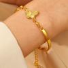 Bracciale versione coreana popolare per il pendolarismo quotidiano bracciale ad apertura a molla semplice bracciale femminile versatile alla moda personalizzato semplice