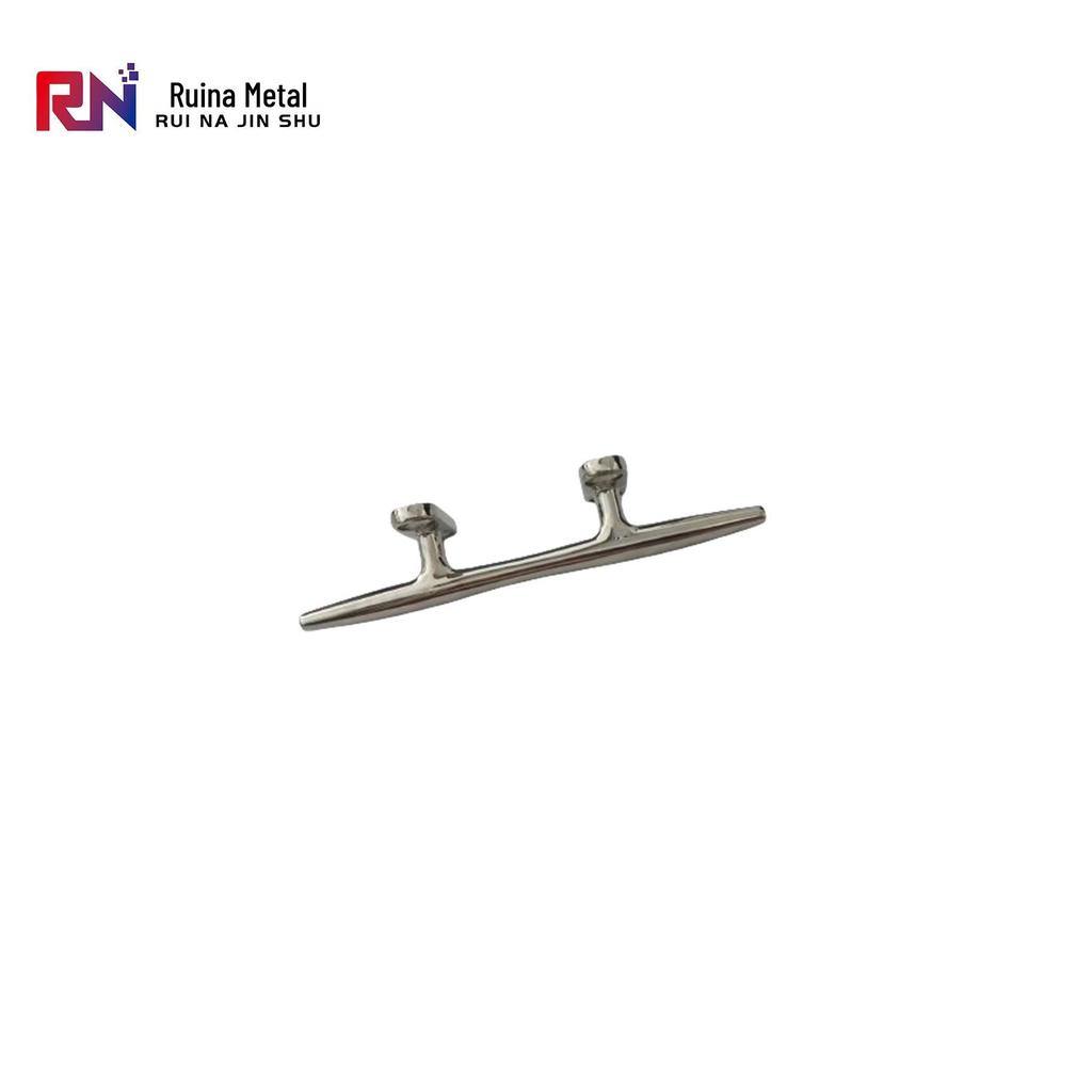 Round Ram's Horn Yacht Cleat - 4/6/8 Inch, 316 Stainless Steel Boat Rope Base