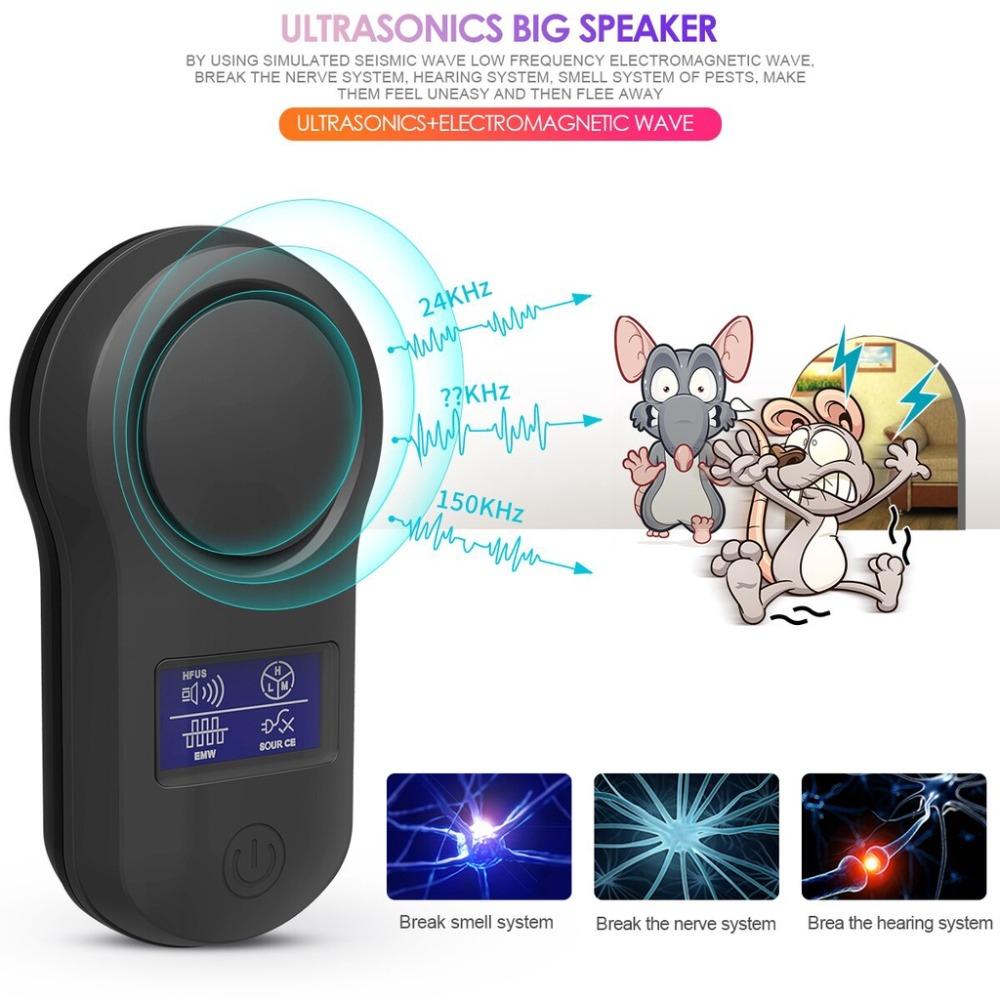 

Bio-acoustic Electronic Mouse Repeller Electromagnetic Wave Anti Expel Mosquito білий