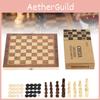 High-quality Wooden Folding Chess Set Perfect For Strategy Lovers With Multiple Board Sizes Available