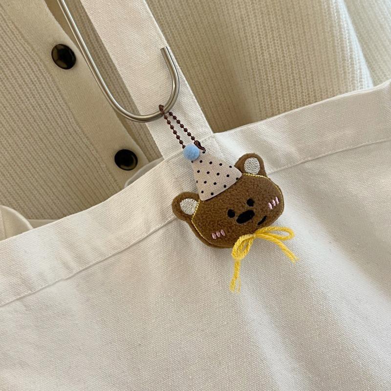 Lovely Cartoon Plush Bear Pendant Cute Soft Stuffed Doll Keyring Bag Pendant Backpack Decoration For Best Friend Gifts
