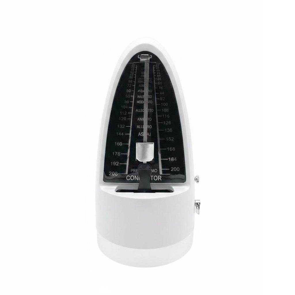 Mechanical Metronome Cylindrical Design Loud Sound Metal Movement for Tempo Practice Room