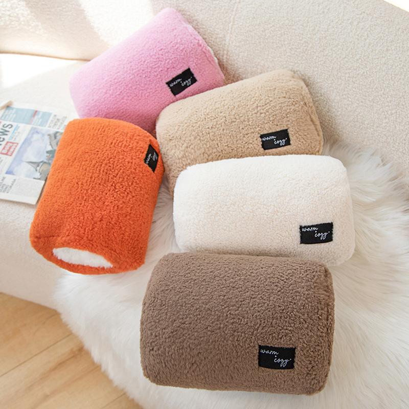 

Cute hand warmer plush winter office hand covering student nap pillow girl 34*24*13cm оранжевый