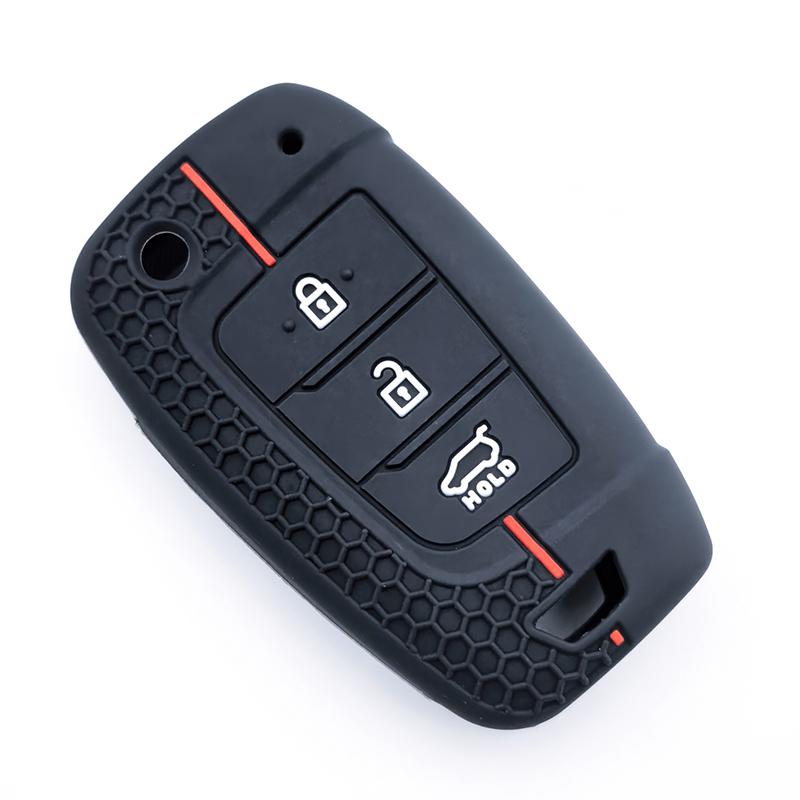 Silicone Car Remote Key Case Cover Fob For Hyundai Tucson Accent Solaris Elantra I30 I35 I40 Kona Celesta Sonata Creta
