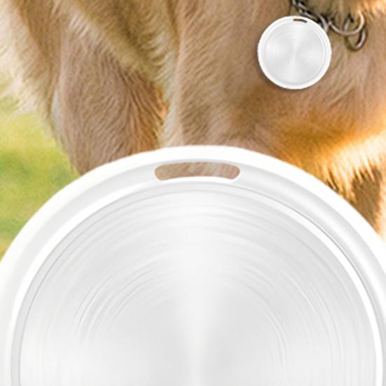 Round GPS Tracker for Android for iOS Portable Keys Wallet Luggage Pets Item Finder Locator Waterproof Bluetooth-compatible Anti-Lost Tracking Device