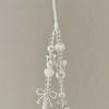 Fashion Charm Phone Strap Cute Luxury Beaded Phone Chain White Star Pearl Hanging Rope Pendant Keychain Phone Accessories