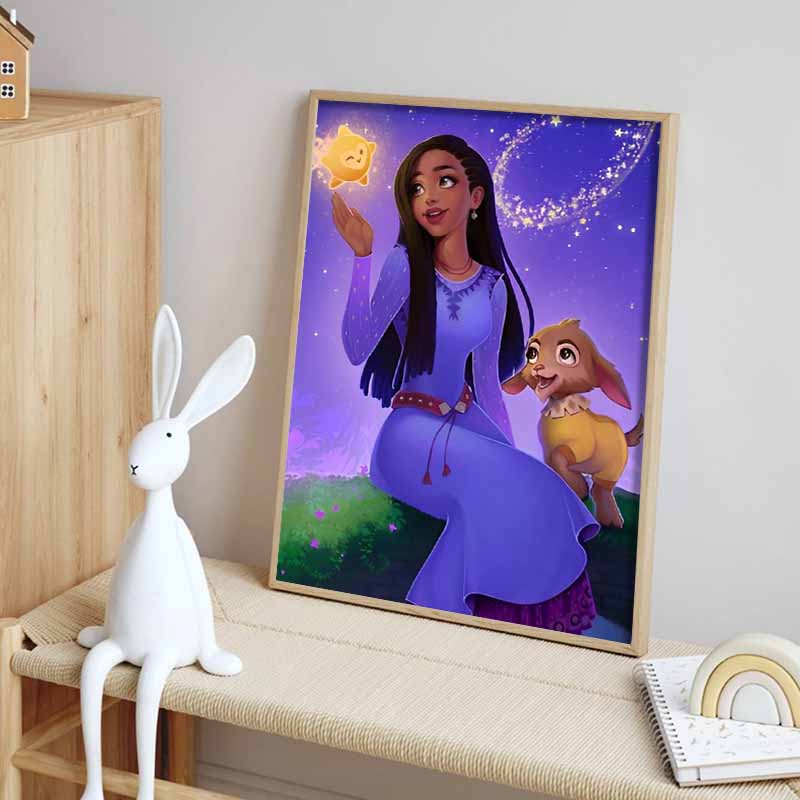 Disney Diamond Painting Star Wish Warm Scene Cute Cartoon Cross Stitch Complete Set Creative Sewing Mosaic 5D DIY Home Decor