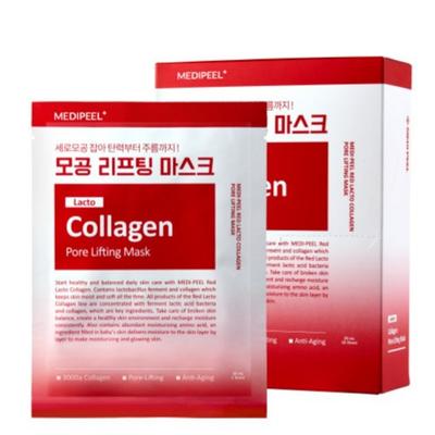 Red Lacto Collagen Pore Lifting Mask Pack, 10 Packungen, 1 Packung