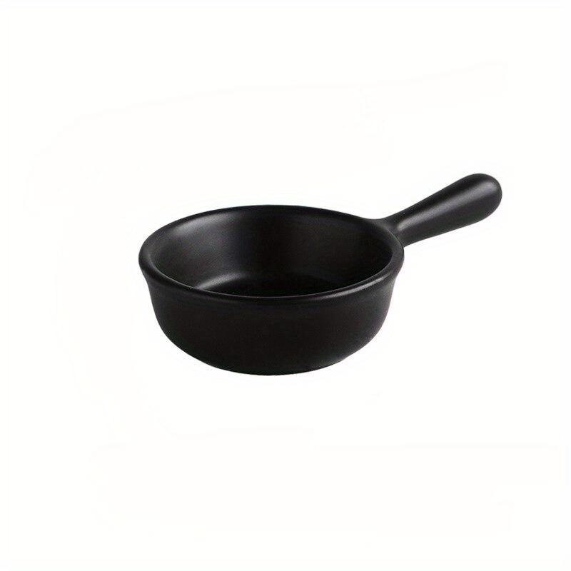 Creative Mini Ceramic Discretionary Dish Japanese Tableware Seasoning Dish Handle Dish Soy Sauce and Vinegar Dish