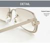 High-End Square Frame Sunglasses - Unisex Metal Hollow Design, Trendy European & American Style