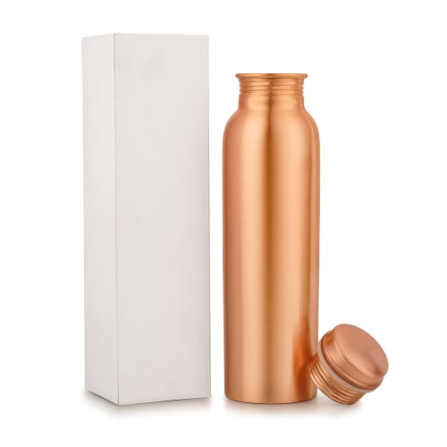 Copper Water Bottle ? 34 Oz. Extra Large ? Handcrafted Ayurvedic Pure Copper Drink, Drink More Water Bottle ? MS-645132 Copper Bottle