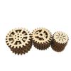 25 Stück Unbearbeitete Holzstücke Basteln DIY Malerei Dekorationen Mini Holz Zahnrad Puzzle Knöpfe
