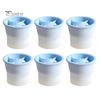 6Pcs Ice Tray Silicone Sphere Ice Mold Maker Food Grade Easy Release Ice Cube Mold with Lids Stackable Spherical Ice Makers