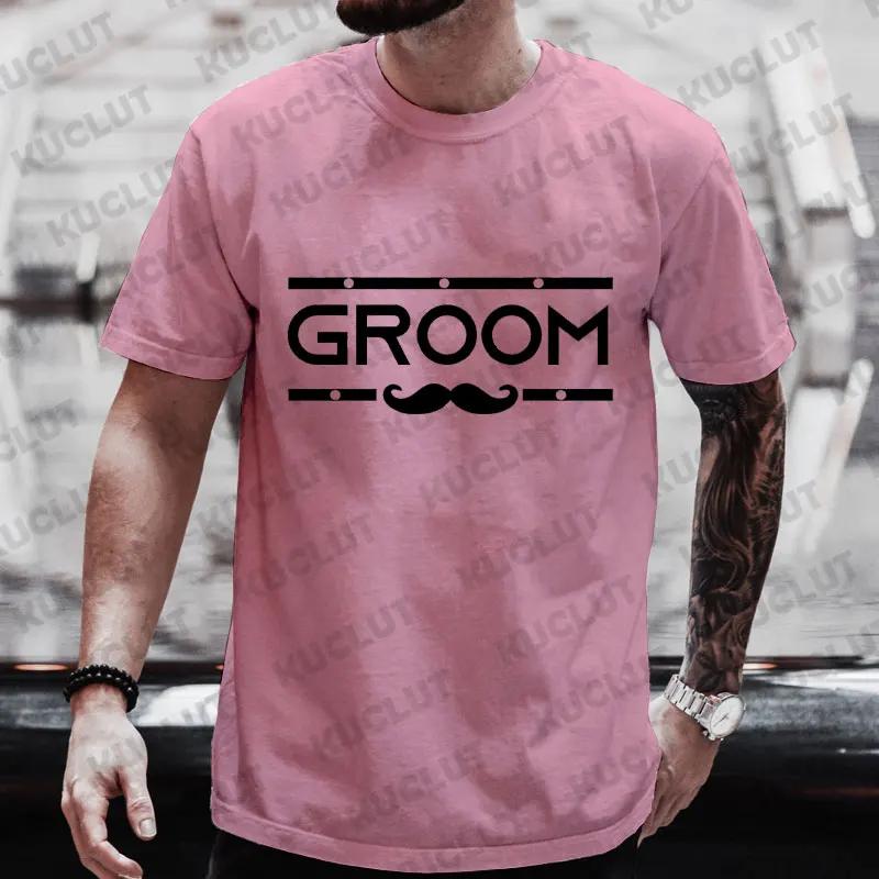 Team Future Groom Squad T-Shirt Friends Bachelor Stag Party Tshirt Groomsman Blouses Male Wedding Engagement Party Tees EVG Tops