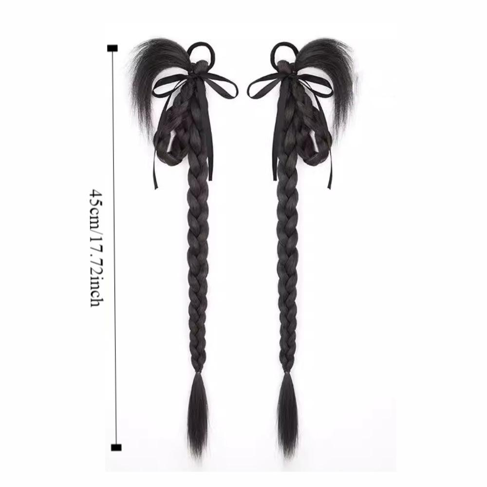 2Pcs Twist Braid Wig Bubble Braid Fried Dough Chicken Feather Boxing Braid  for Women