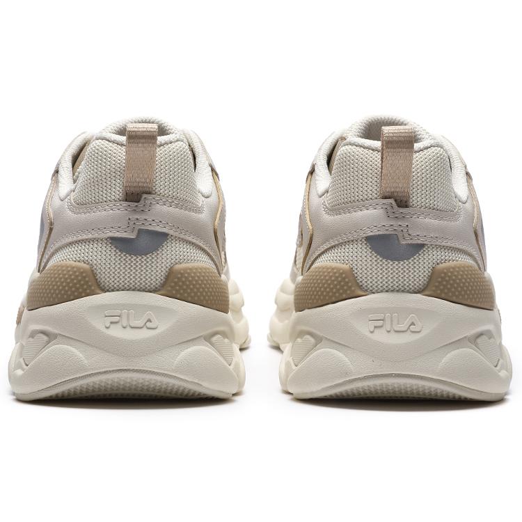 FILA Y2K Textile, Synthetic Leather Low top Casual Shoes Men's Yellow Brown F12M312103FGB