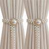 Creative Imitation Pearl Curtain Ties Butterfly Clips Window Curtain Tie Belts  Shower Curtains