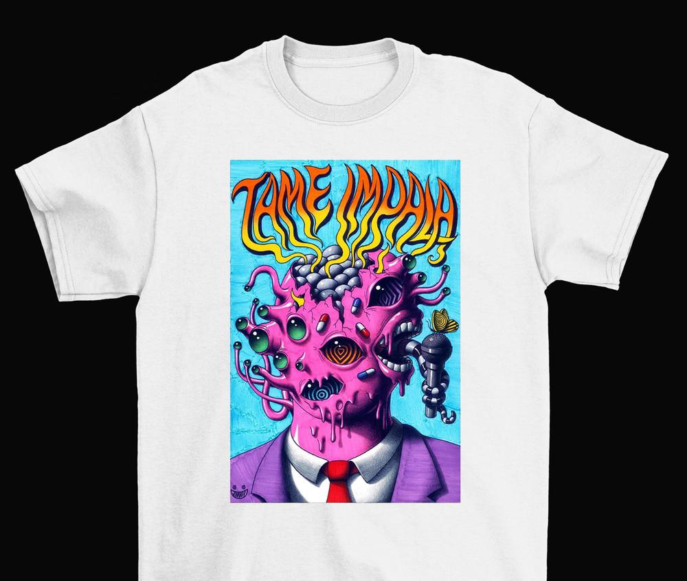 

TAME Impala Concert Short Sleeve White Unisex S-234XL TE698 Unisex T-Shirt XXXXL